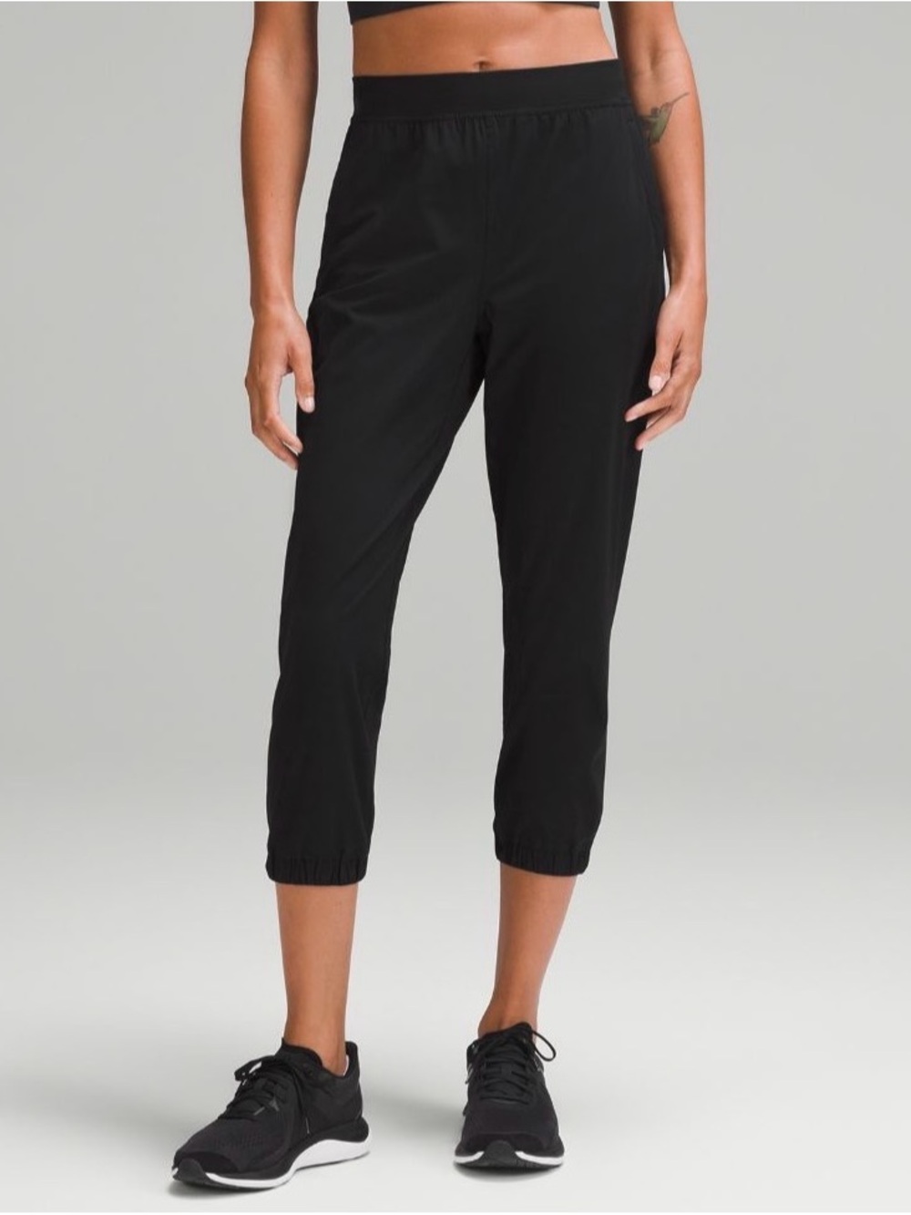 lululemon athletica Black Adapted State High-Rise Cropped Jogger Size 10